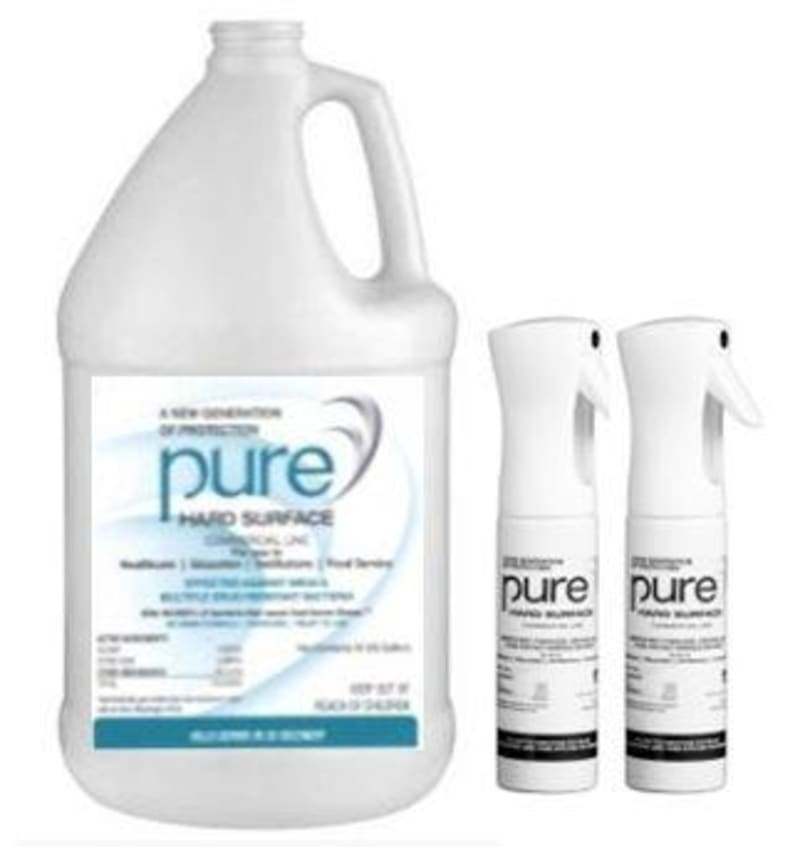 PURE Hard Surface Disinfectant - 1 gallon with 2-10oz sprayers